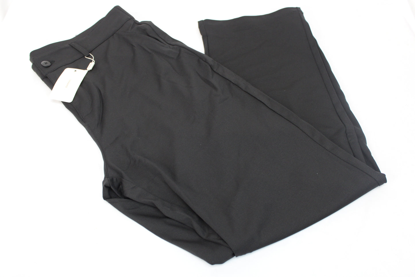 Bamans polyester black trouser pants, NWT, Women's 16