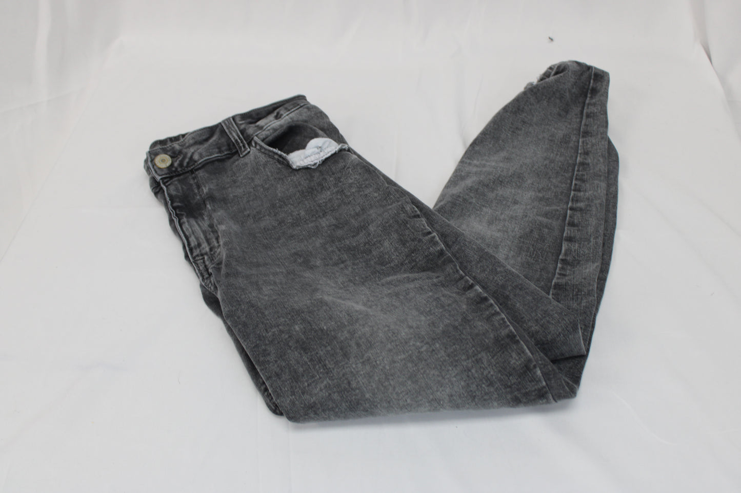 Maurice's straight slim leg jeans, grey, Women's 18