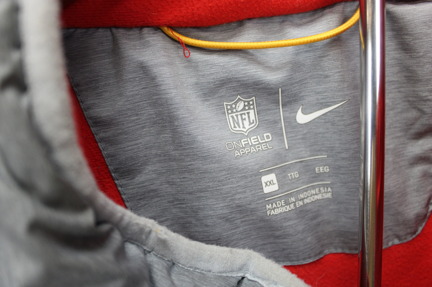 Nike Kansas City Chiefs on field sideline vest, Men's XXL
