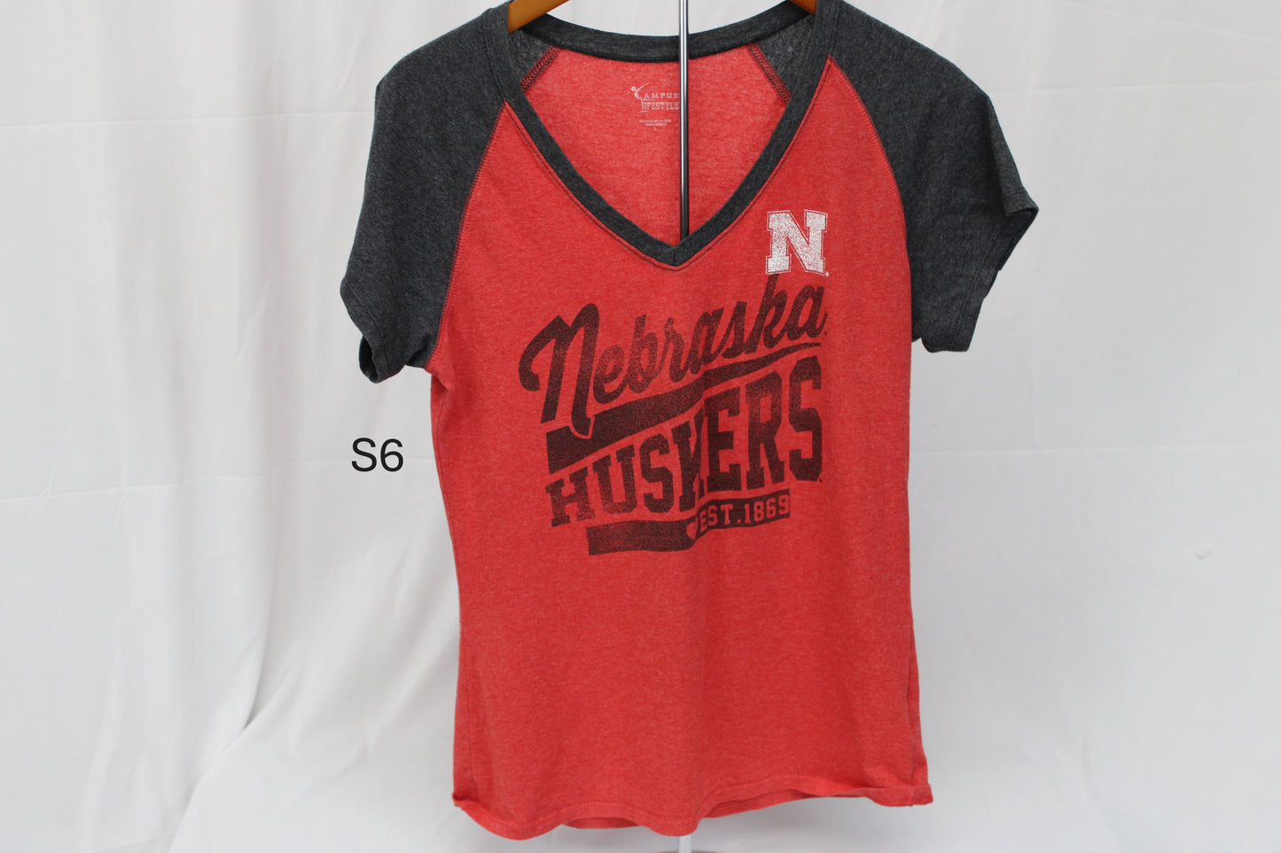 Campus Lifestyle Women's Nebraska Tshirt, Size L