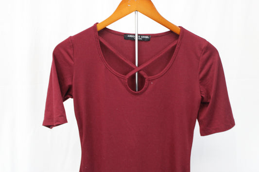 Absolute Angel short sleeve tunic top, Women's M