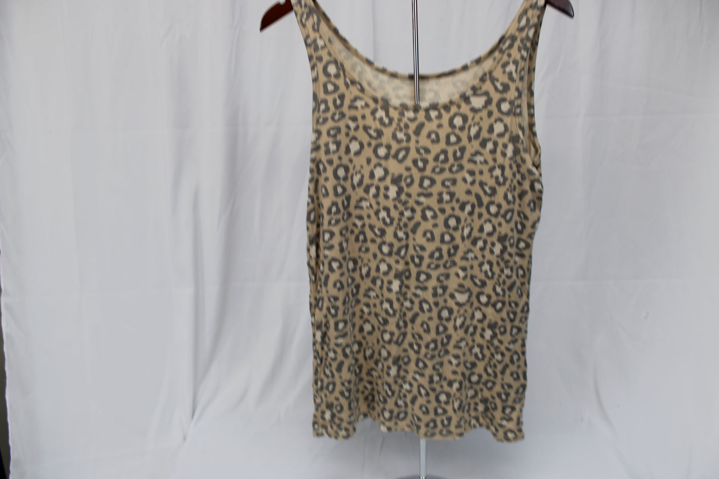 A New Day cheetah print cotton tank top, Women's L