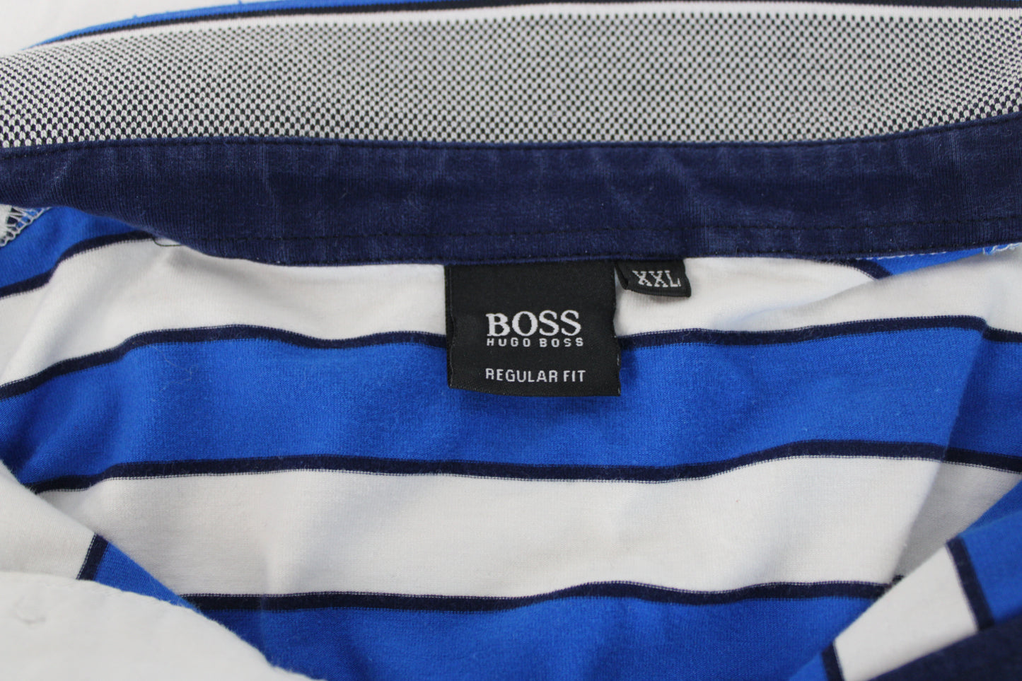 Hugo Boss regular fit striped polo, Men's XXL