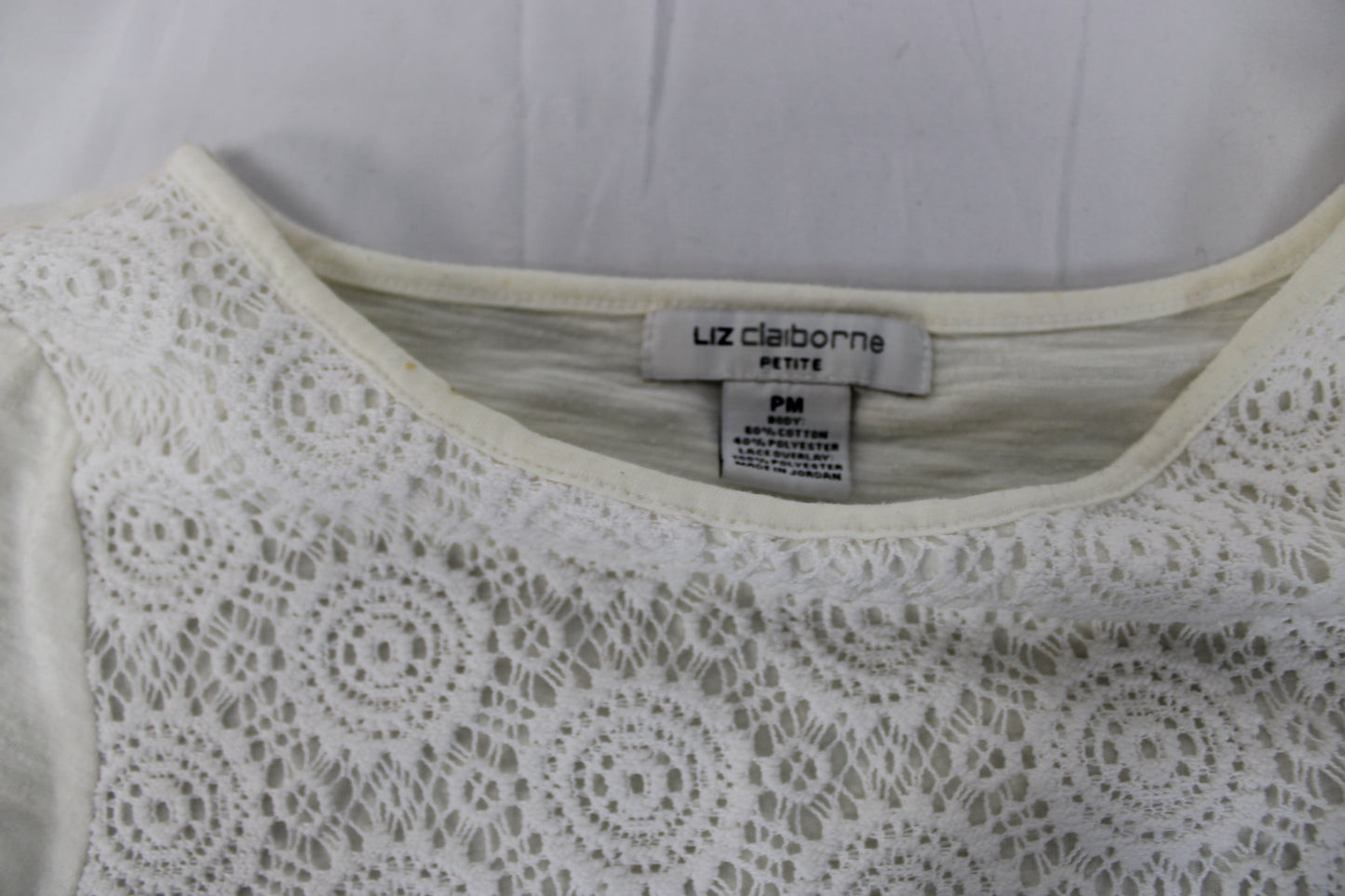 Liz Claiborne sleeveless embroidered blouse, Women's M