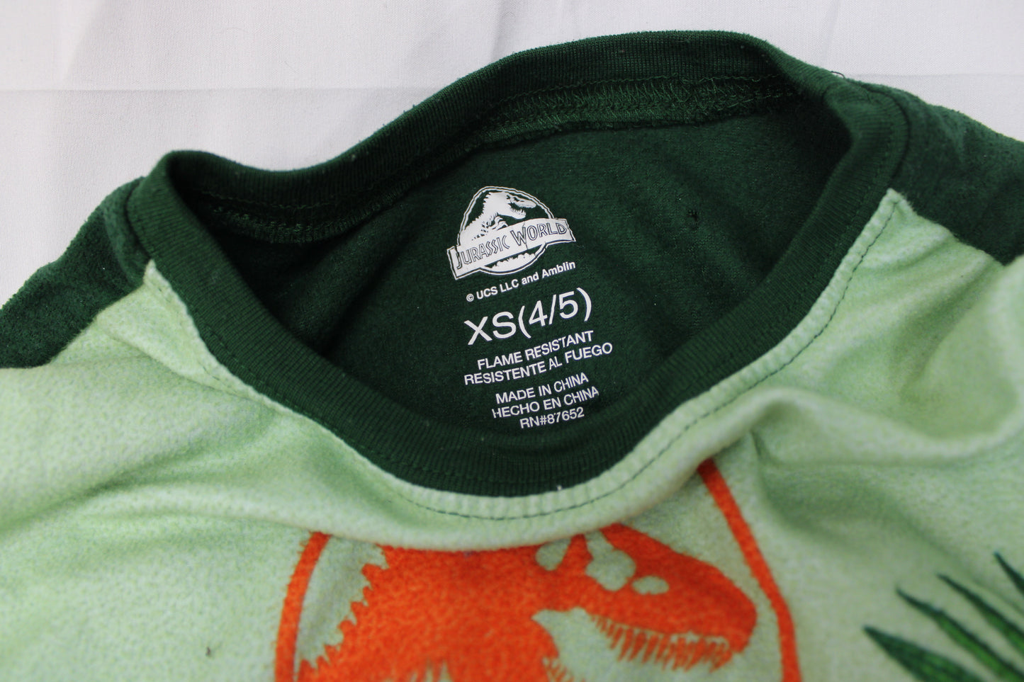 Jurassic Park Pajama Top, Size XS (4/5)