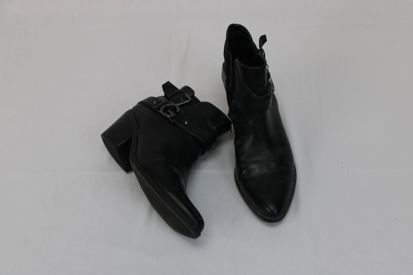 Guess zip up wedge heel harness boot, Women's 7.5