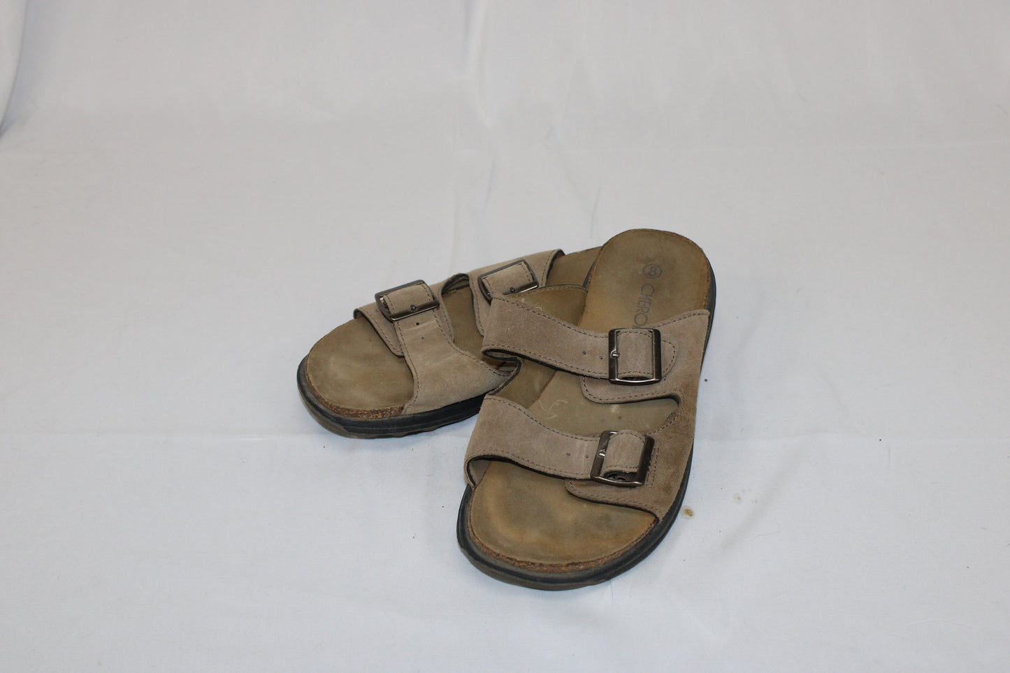 Cherokee suede leather slide sandal, Men's 8