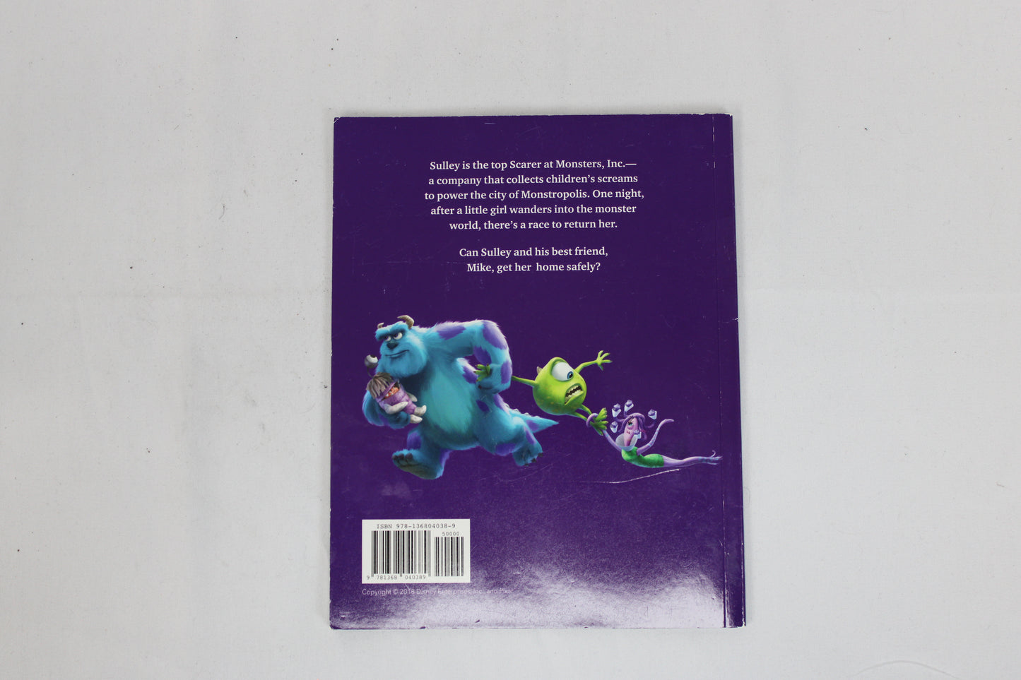 Disney Pixar's Monsters Inc Book