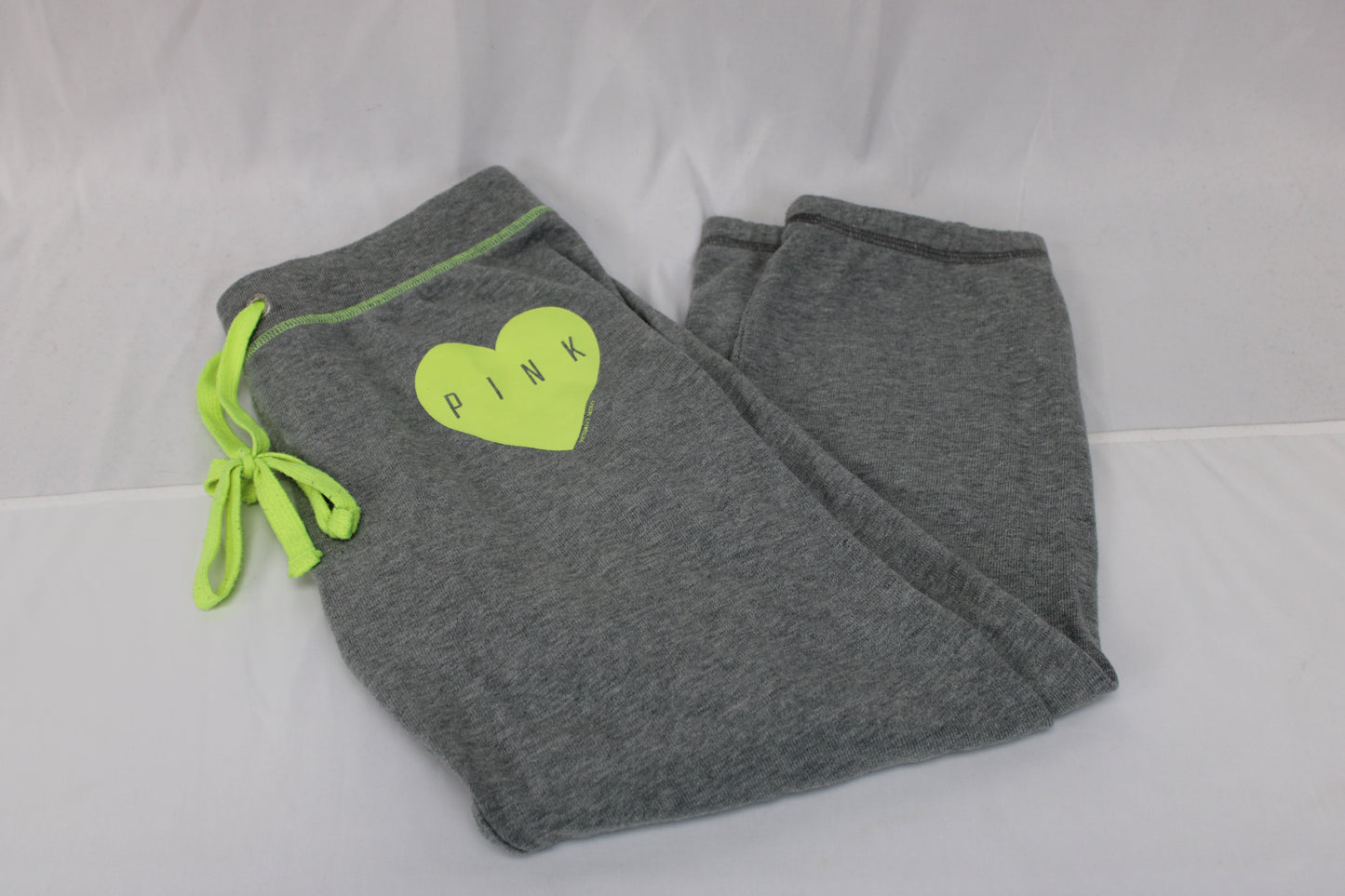 PINK fleece lined cotton sweatpants, Women's XS