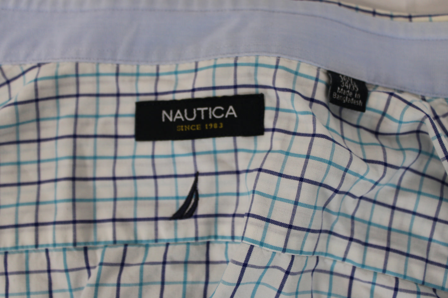 Nautica striped button down dress shirt, Men's 16.5 34/35