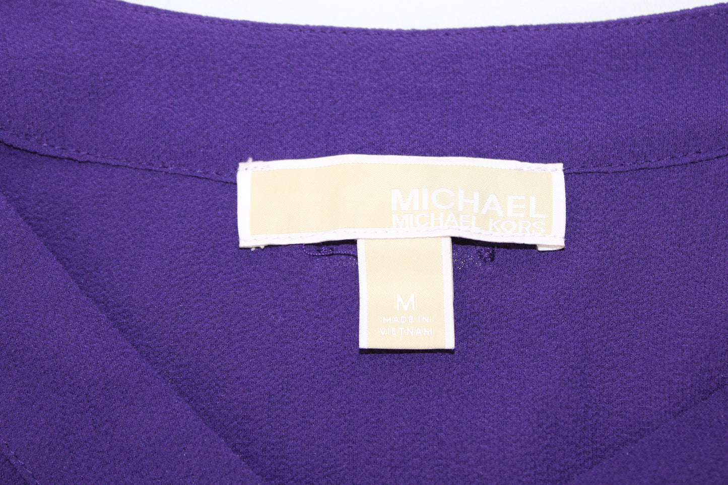Michael Kors long sleeve v-neck blouse, purple, Women's M