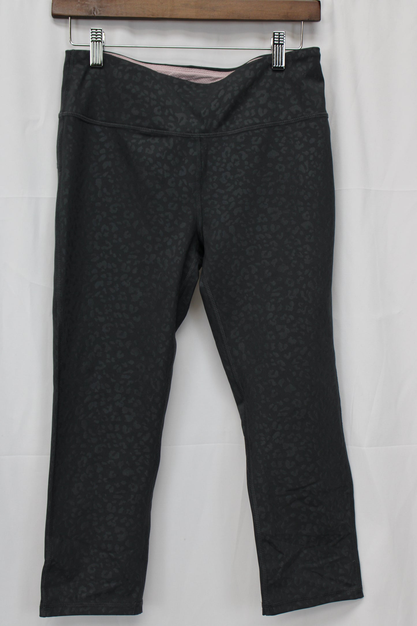 Marika Sport capri length spandex leggings, grey, Women's L