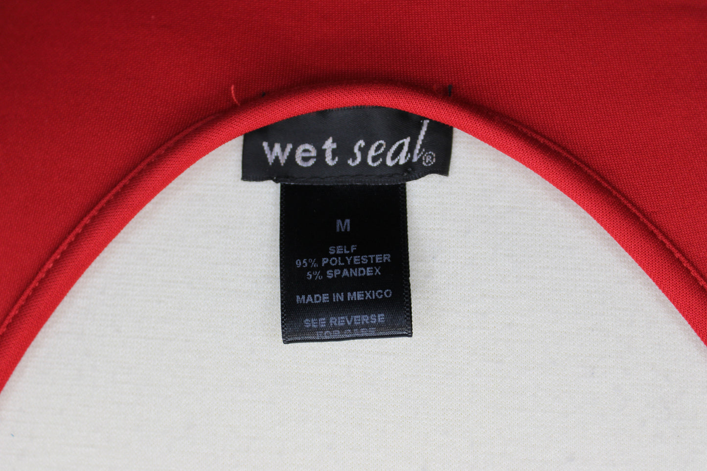 Wet Seal vintage ribbed skater dress, red, Women's M