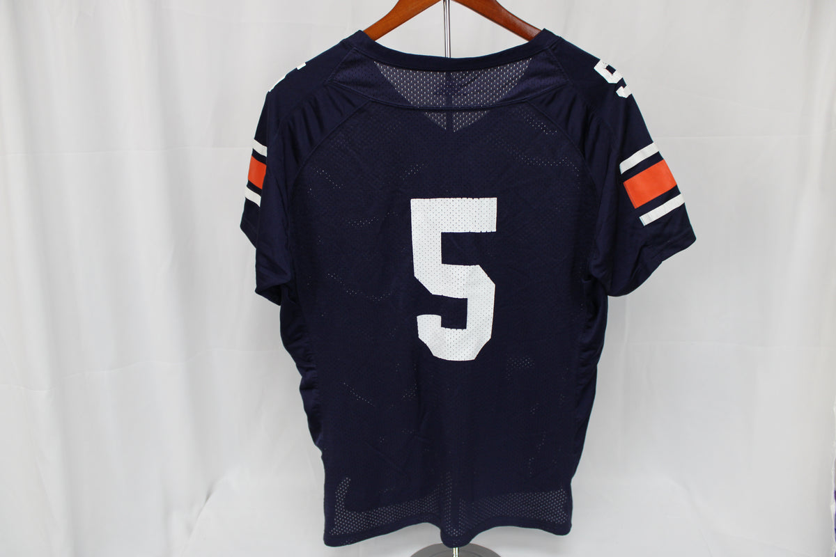 Under Armour Heatgear University of Auburn generic #5 football jersey, Youth XL