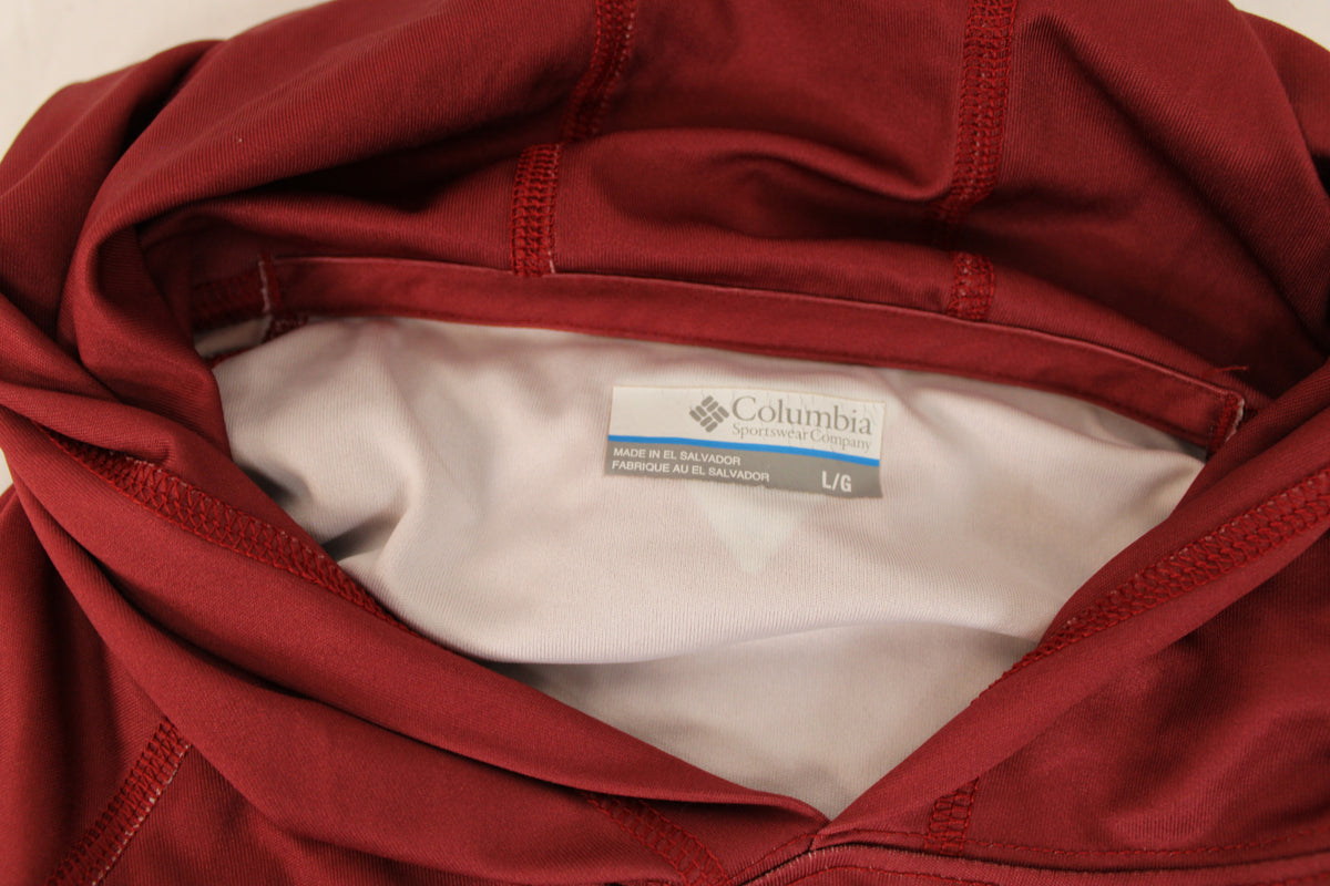 Columbia Oklahoma Sooners hooded performance fishing top, Men's L