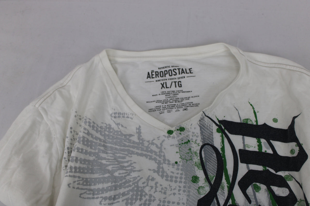 Aeropostale v-neck logo t-shirt, Men's XXL