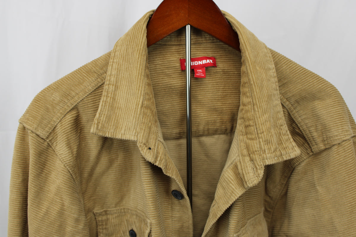 Unionbay wide wale corduroy chore shirt, Men's XXL