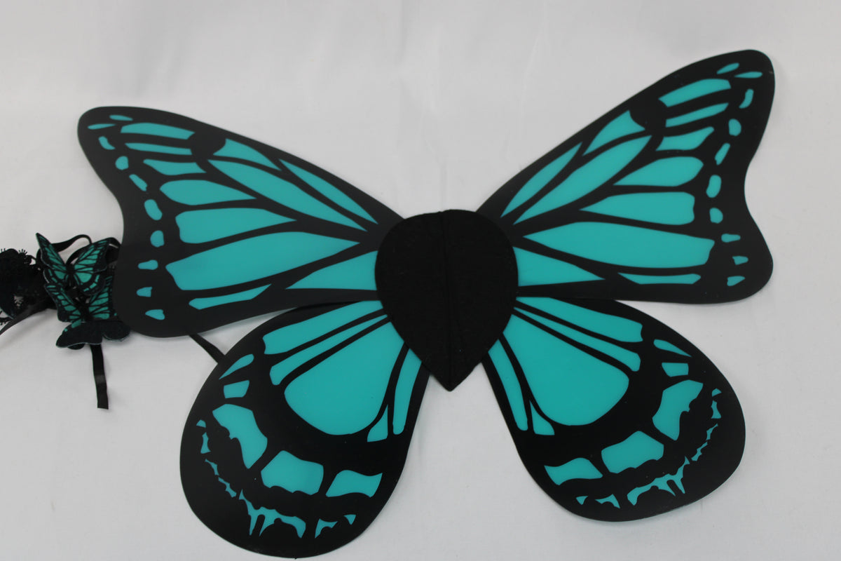 Butterfly costume dress with accessories, Youth L (8-10)