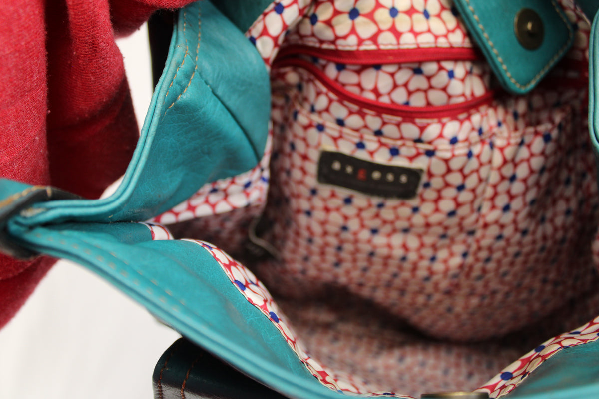 Axcess Turquoise Shoulder Handbag