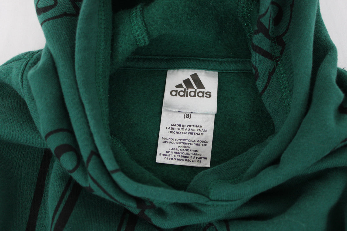 Adidas Green Hoodie with Black Logo, Size S (8)