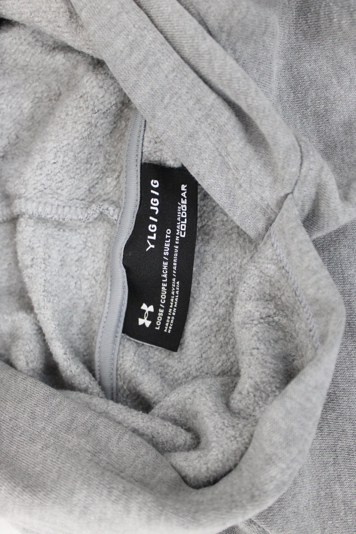 Under Armour Gray Hoodie, Size Youth Large