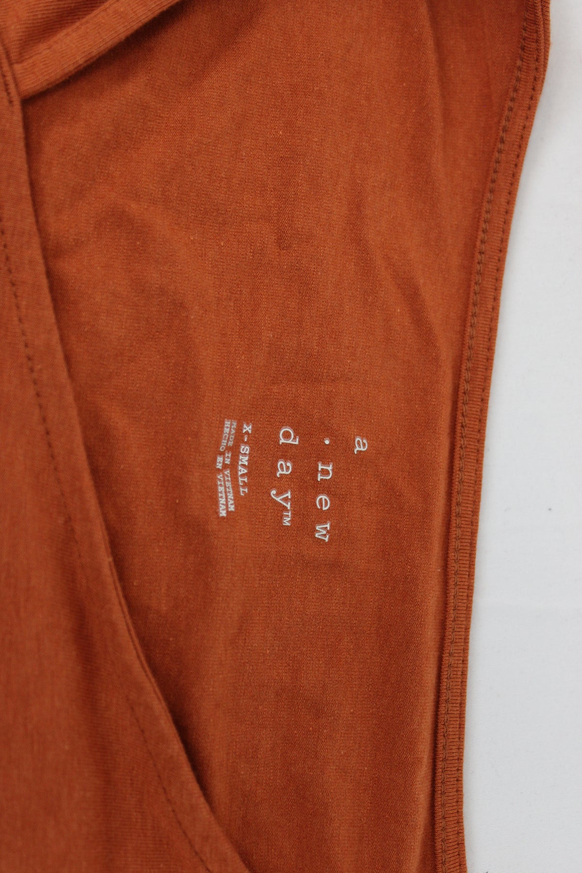 A New Day Orange Long Sleeve Tshirt, Size XS