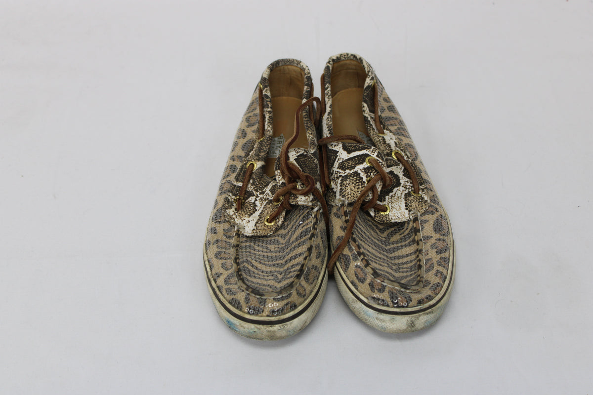 Sperry Animal Print Loafer, Size 10