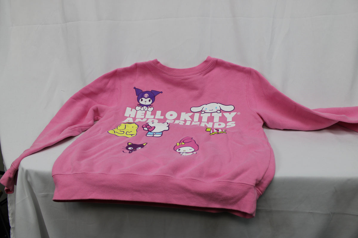 Hello Kitty Pink Crewneck Sweatshirt, Size S