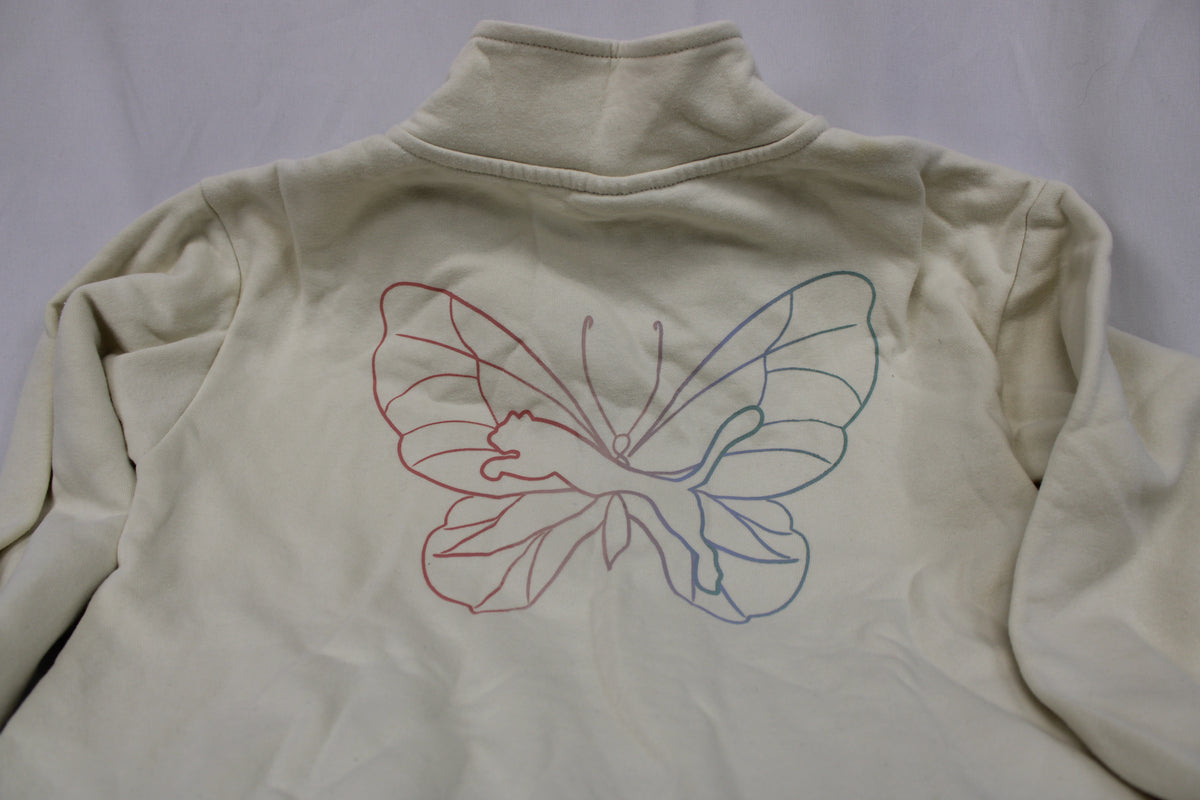 Puma Cream Quarter-Zip Pullover, Size XL