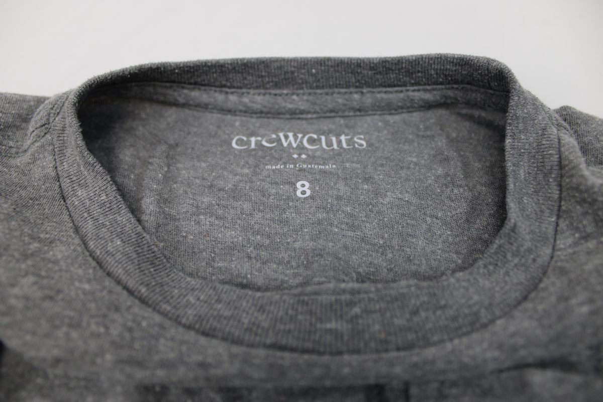 Crewcuts One Pocket Gray Tshirt, Size 8