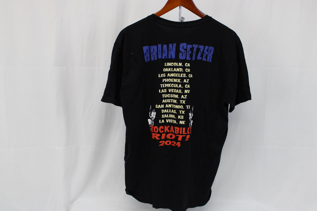 Brian Setzer Rockabilly Riot Tour t-shirt, Men's XL
