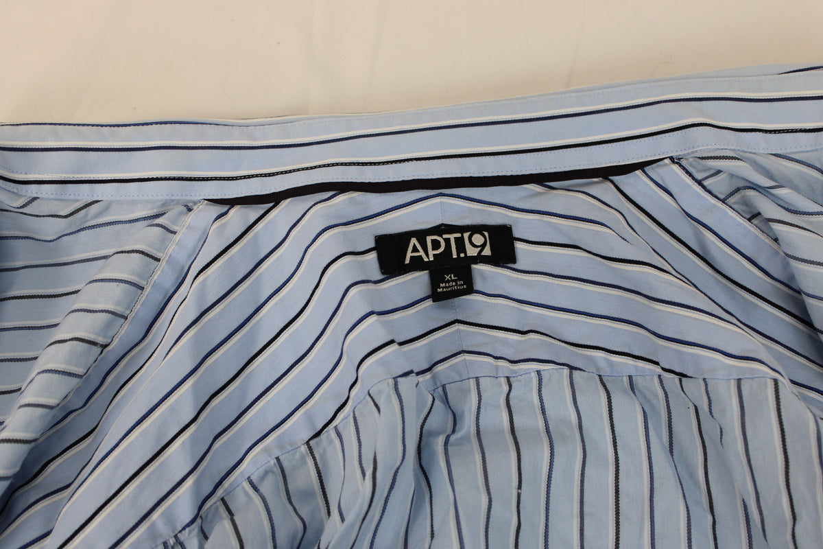Apt. 9 striped long sleeve button down dress shirt, Men's XL