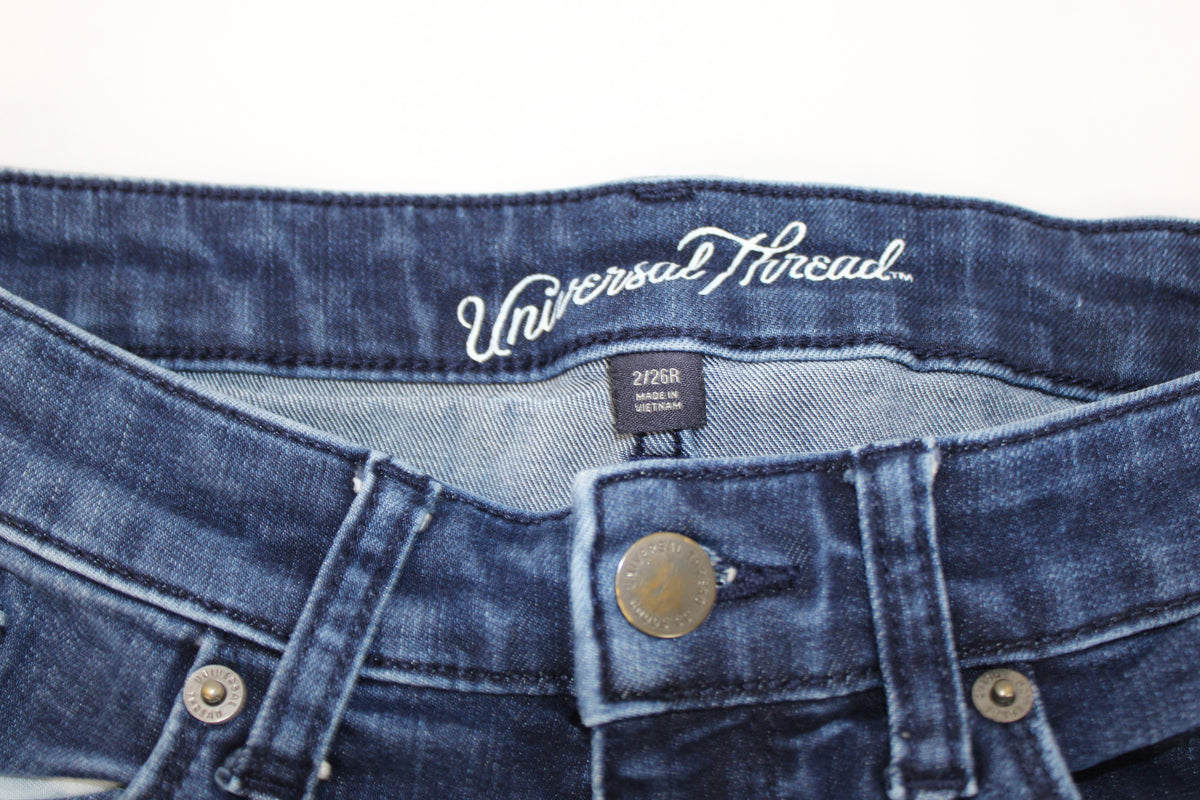 Universal Thread regular waist skinny jeans, dark wash, Women's 2