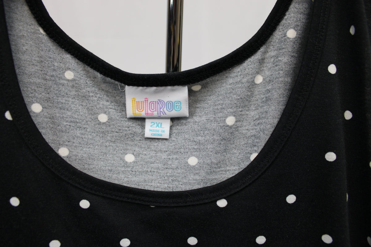 Lularoe Polka Dot Tank Top, Size 2X