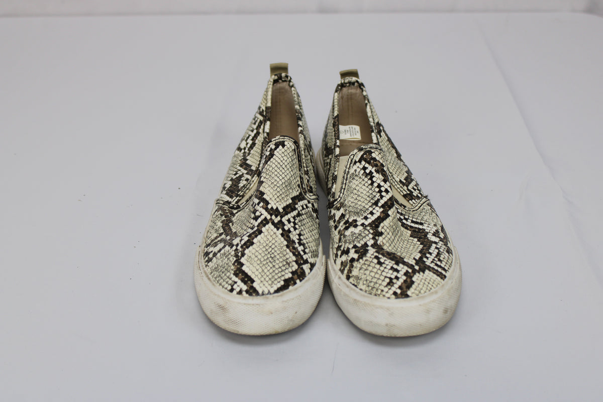 Tommy Bahama snake skin leather slip on loafer, Women's 7