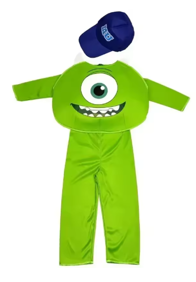 Monsters Inc. Mike Wazowski youth three piece costume, Kid's M (6-8)