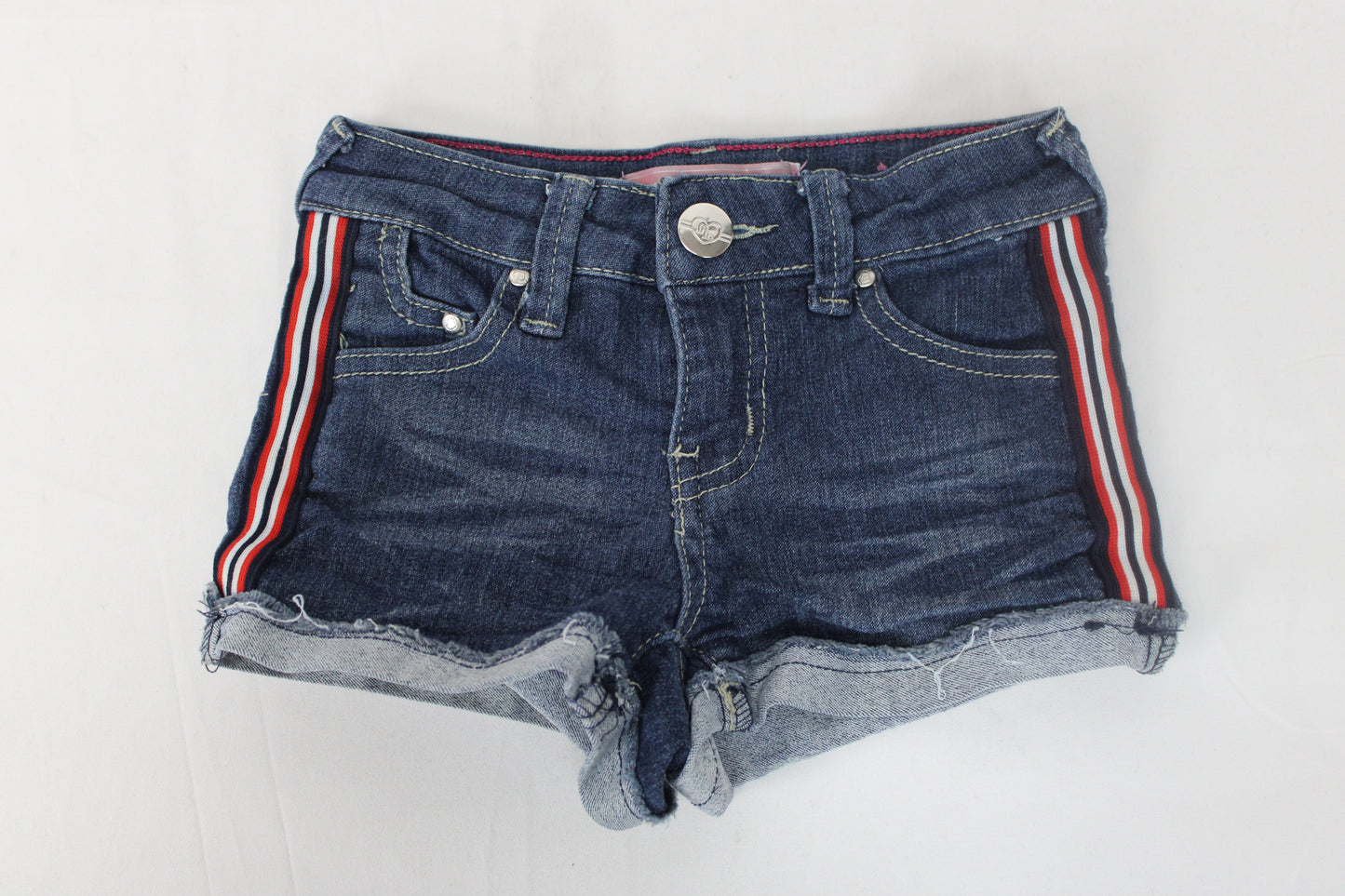 Pink Latte Denim Shorts, Girls 5