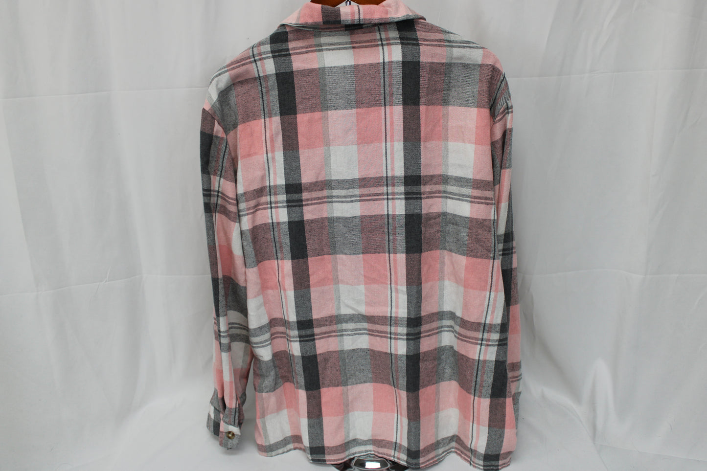 Women’s Pink and Gray Flannel, L