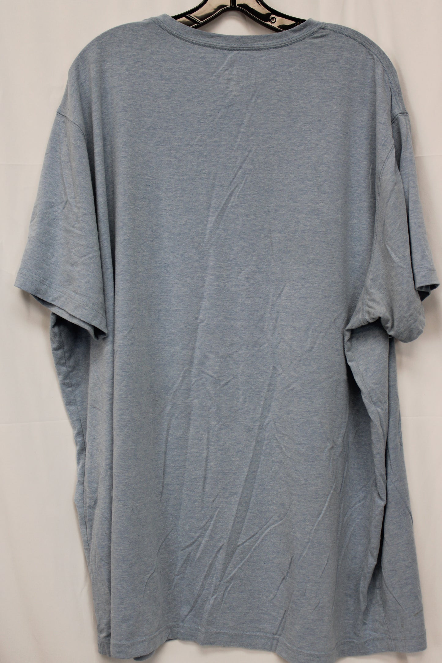 George V-Neck T-Shirt, Gray, Men’s XXL Tall