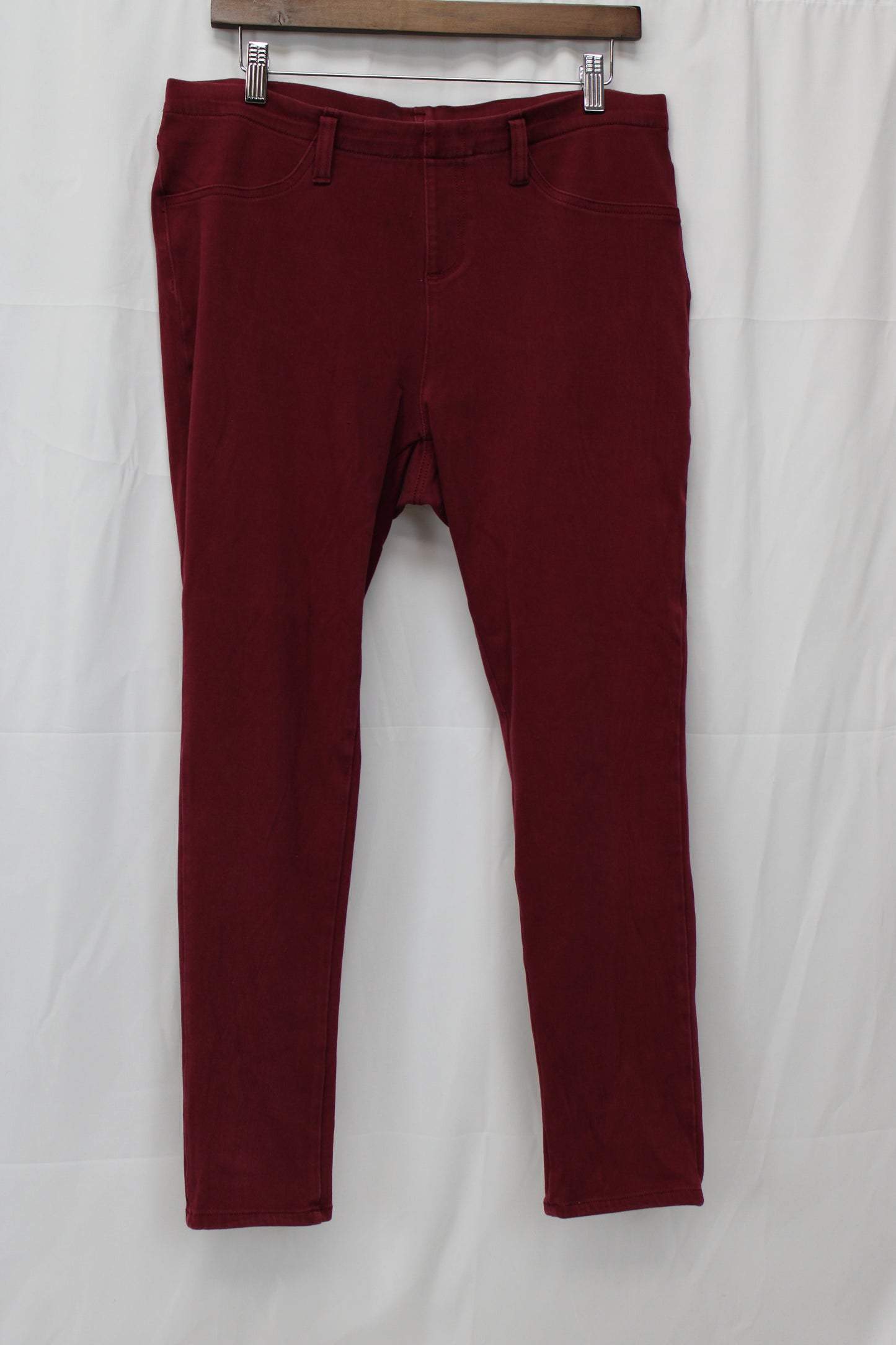 Faded Glory Jeggings, Burgundy, Women’s XL