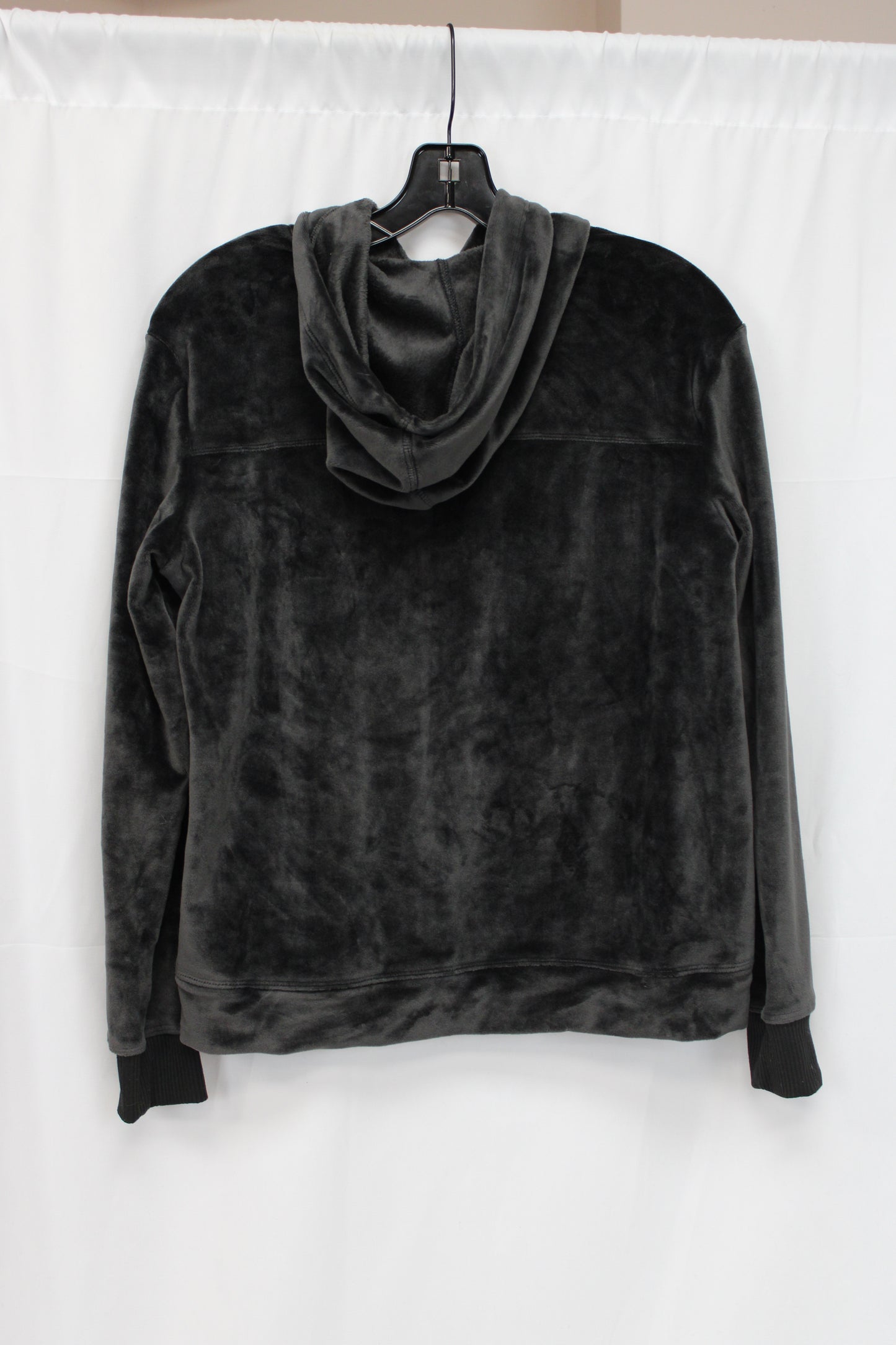 Wonder Nation Velvet Hoodie, Black, Youth XXL