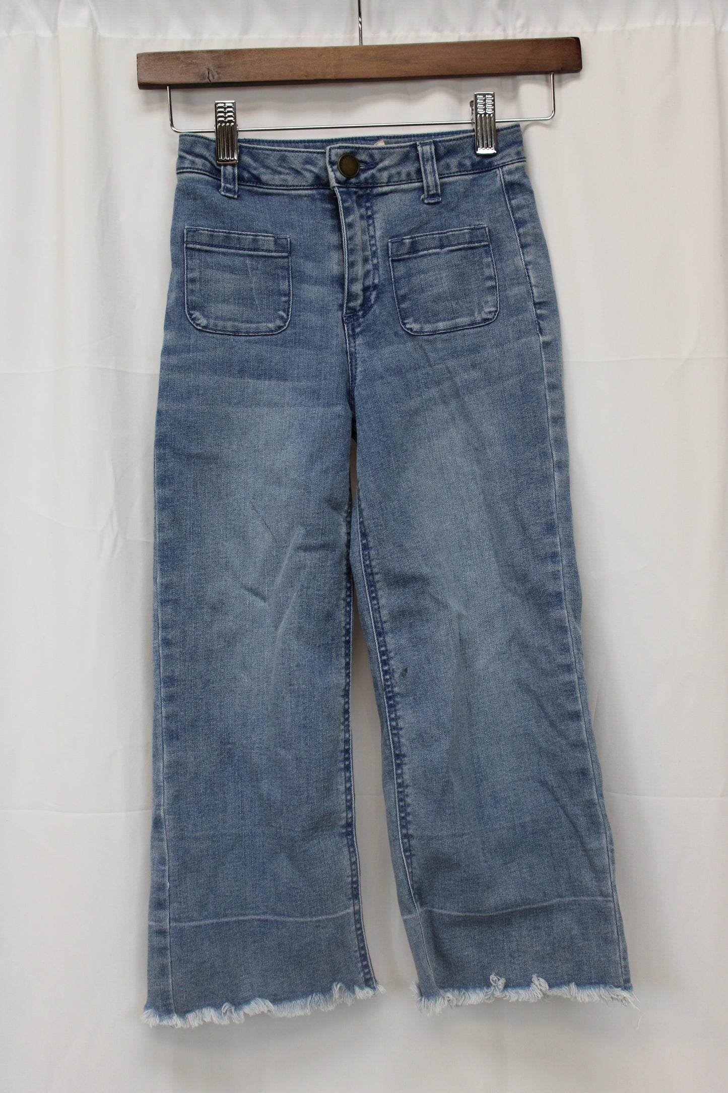 Copper Key Cut Off Jeans, Light Wash, Girls 7