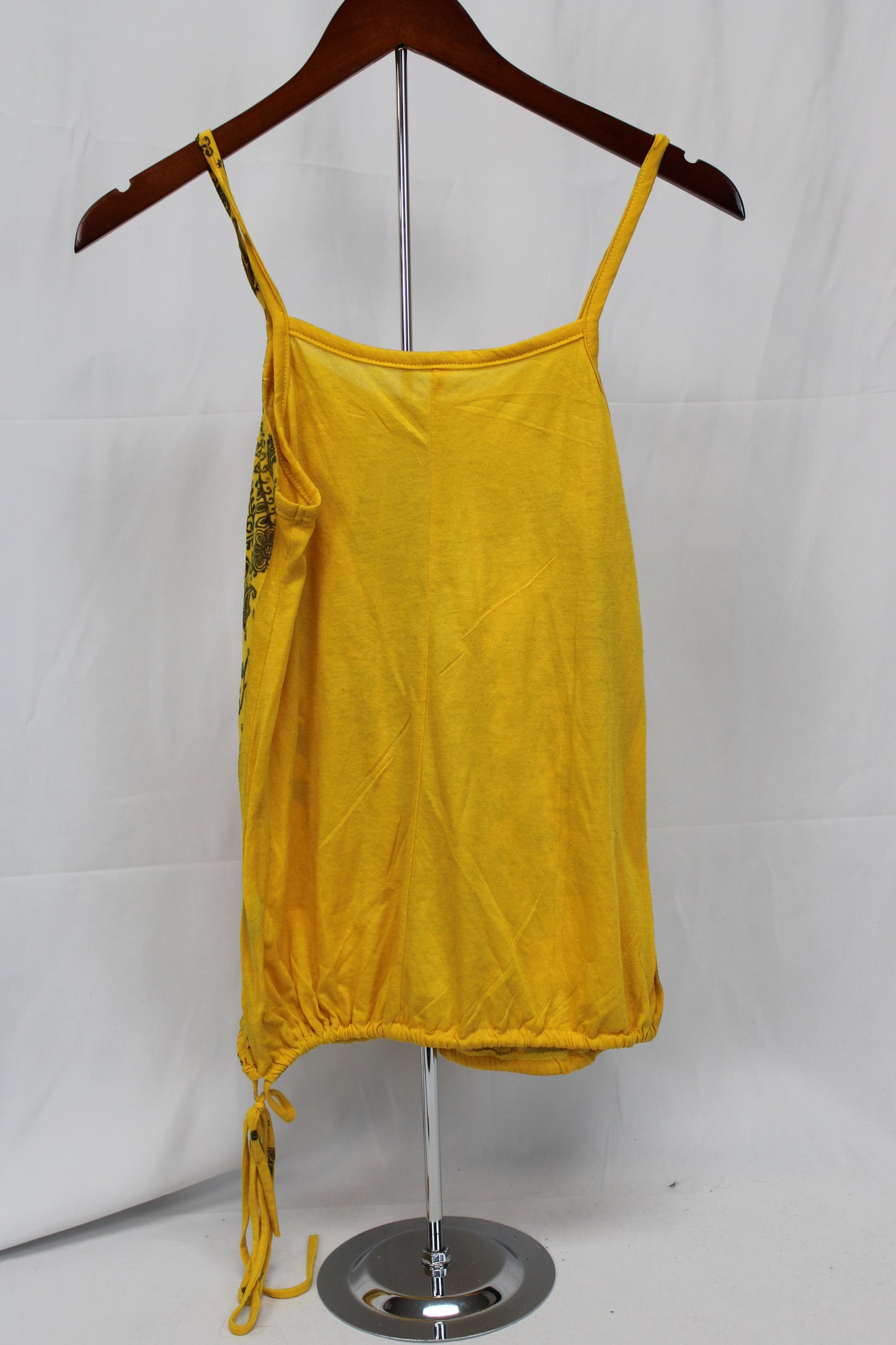 Rue21 Patterned Spaghetti Strap Tank Top, Yellow, Women’s L