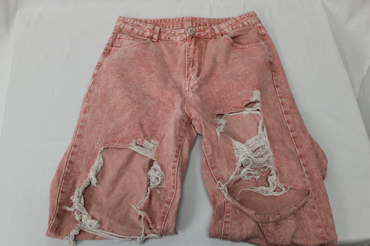 SHEIN Pink Ripped Jeans, Women’s L