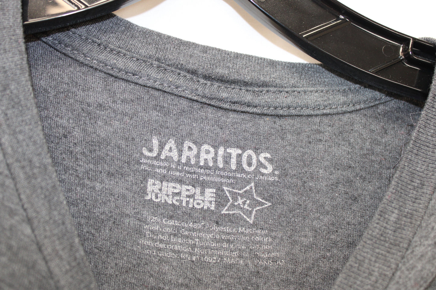 Jarritos Skull Short Sleeve T-Shirt, Gray, Men’s XL