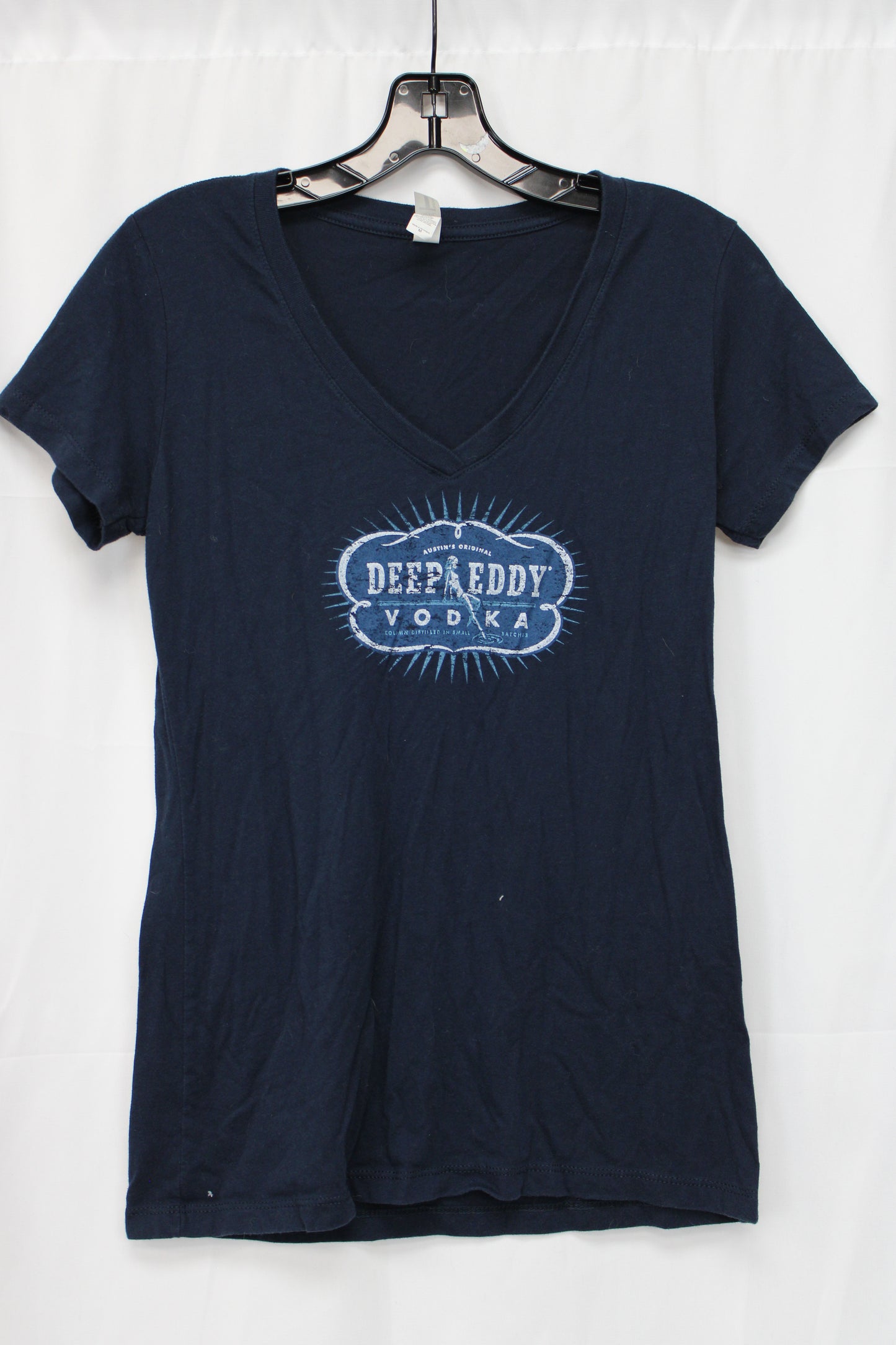 Next Level Ideal T Deep Eddy Vodka Short Sleeve Shirt, Blue, Women’s M