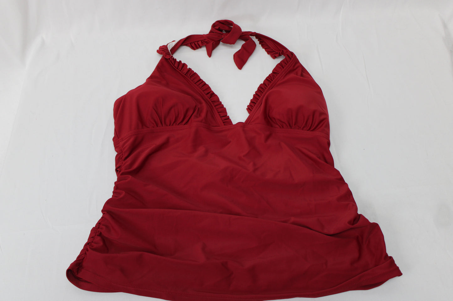 Red Halter Swimsuit Top, Women’s XL