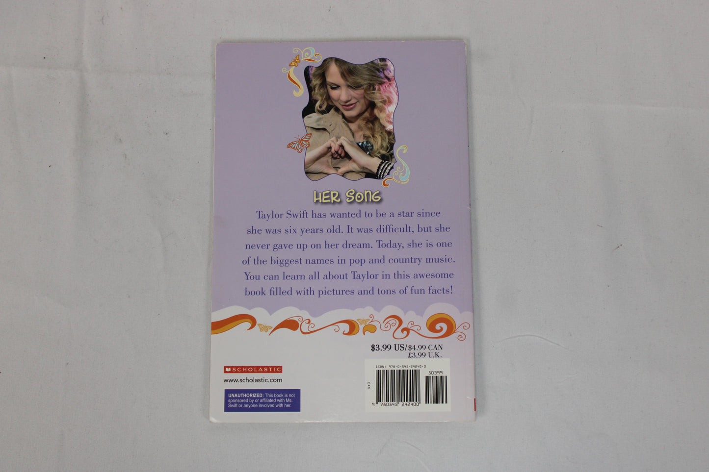 Scholastic Taylor Swift Her Song Book