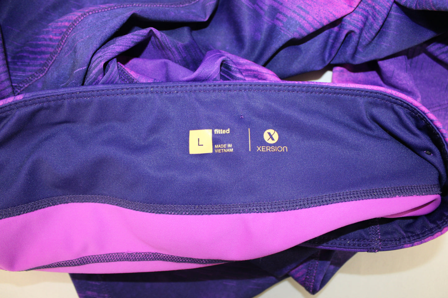 Xersion Athletic Fitted Legging Bundle(2), Purple, Women’s L