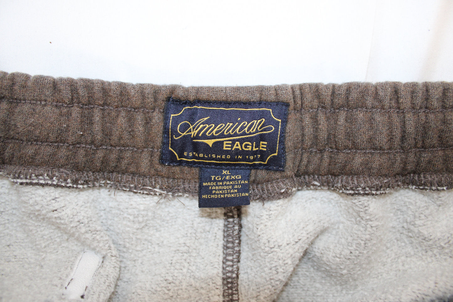 American Eagle Drawstring Sweatpants, Brown, Men’s XL
